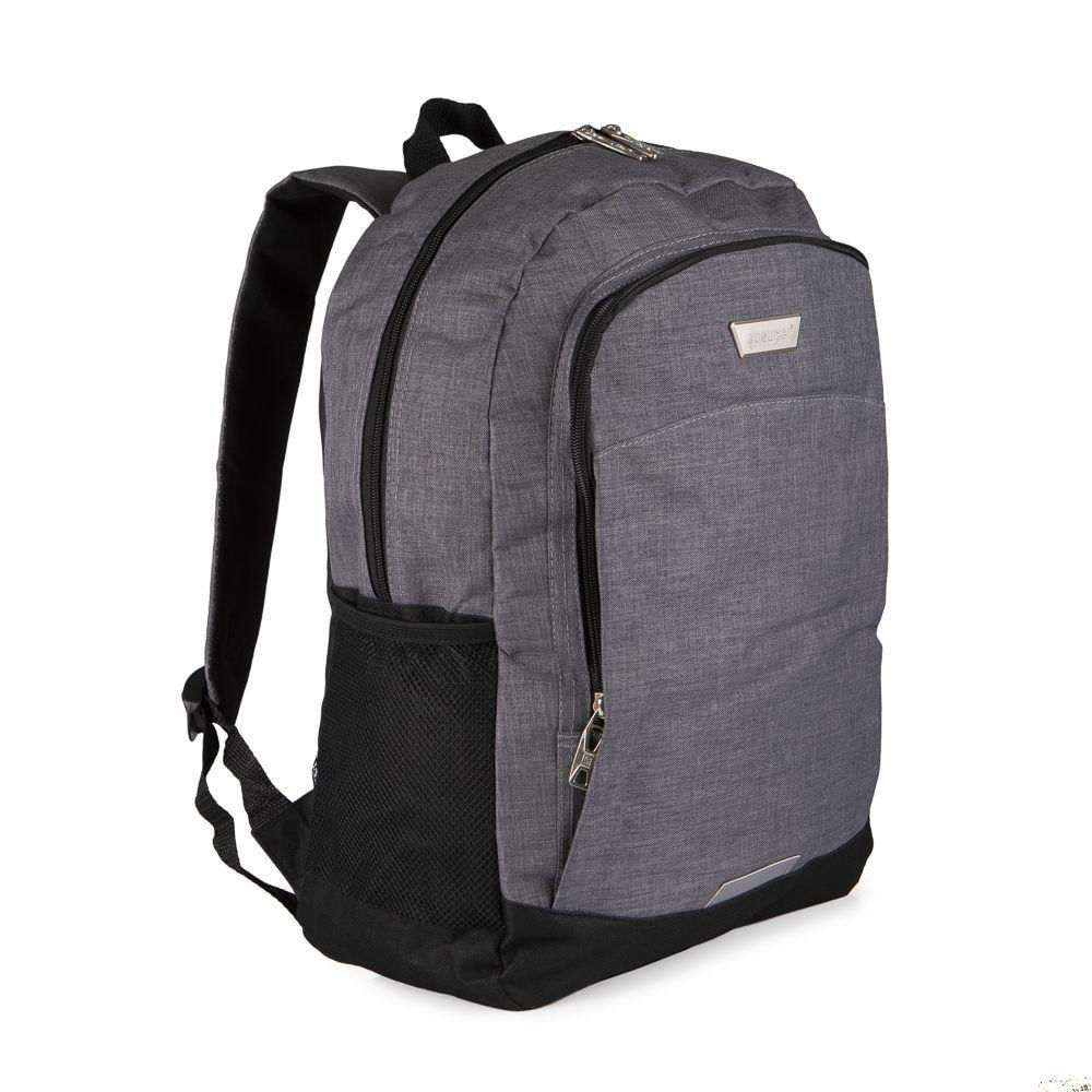 Mochila Executiva Versa Para Laptop Gosuper Gos31q01544 Cinza Chumbo