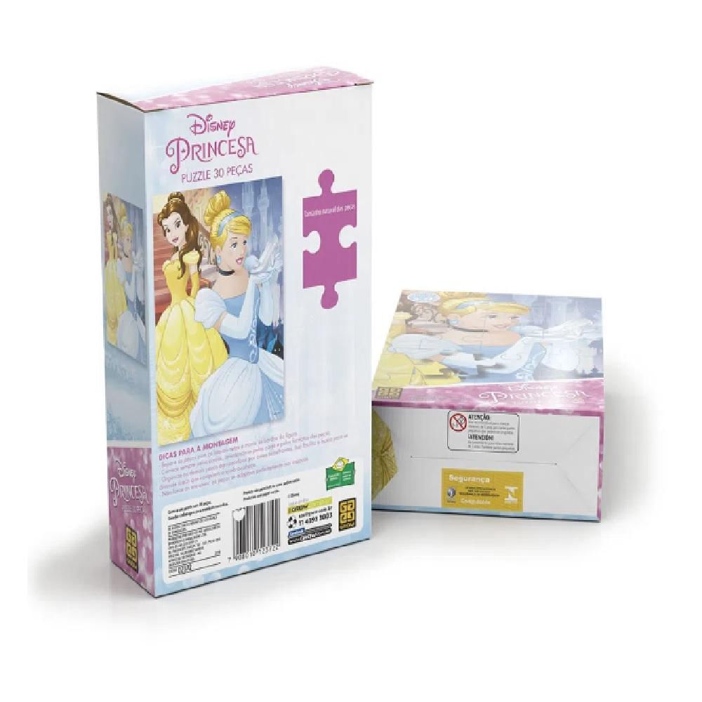 Quebra-Cabeça 30 Peças Princesas Disney Cinderela - Toyster