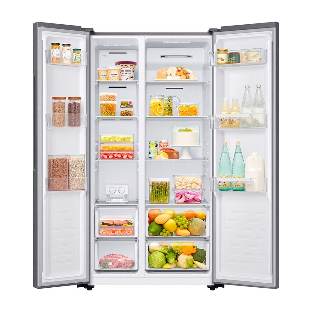 Geladeira Samsung Side By Side 490 Litros All Around Cooling - RS52 Inox Look / 110V