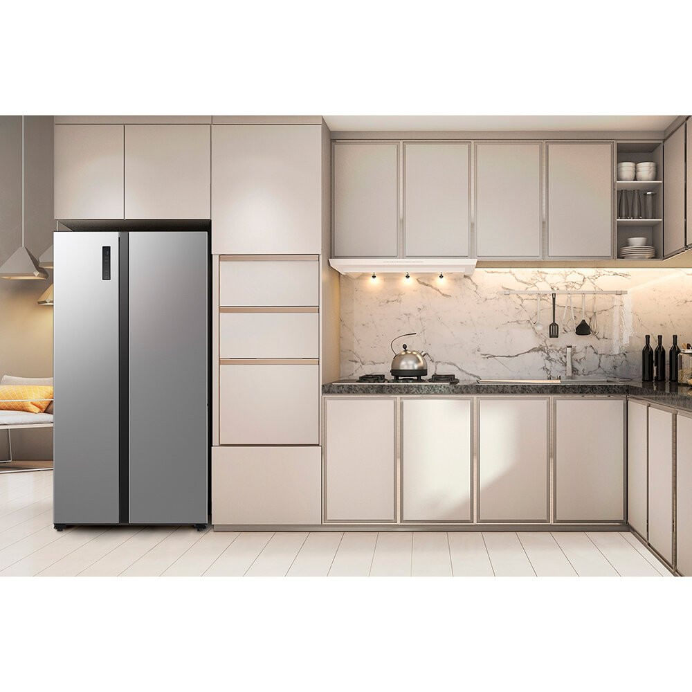 Geladeira Samsung Side By Side 490 Litros All Around Cooling - RS52 Inox Look / 110V