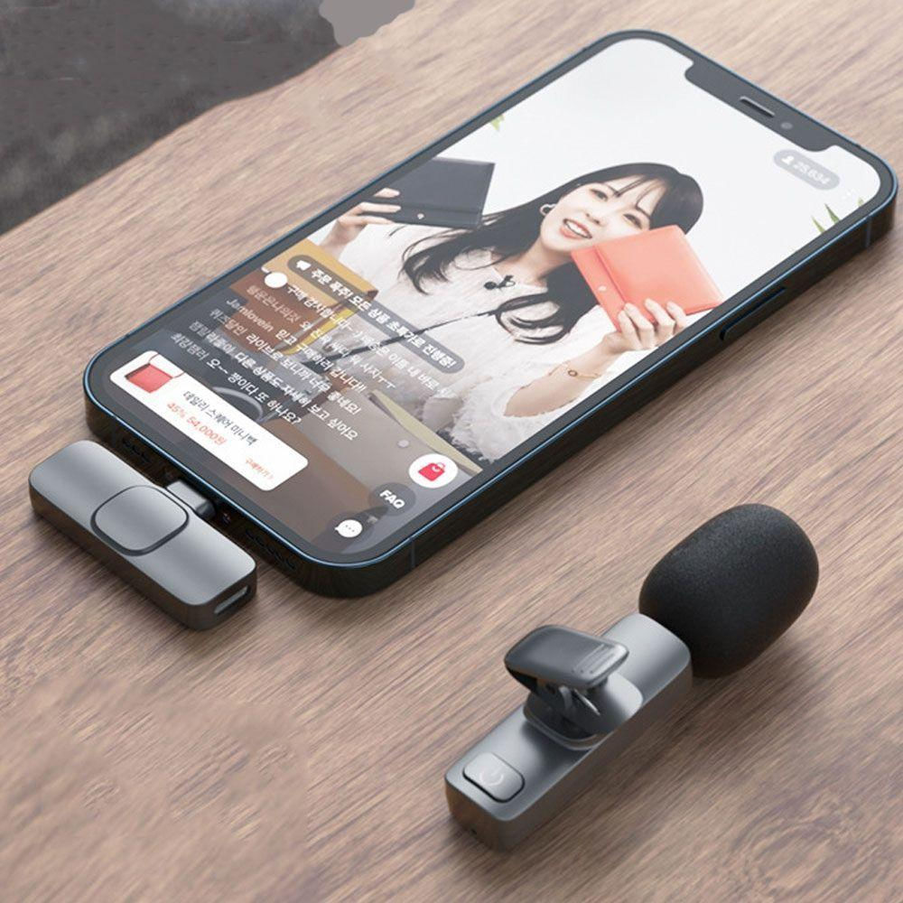 Microfone Lapela Sem Fio  Android Usb C