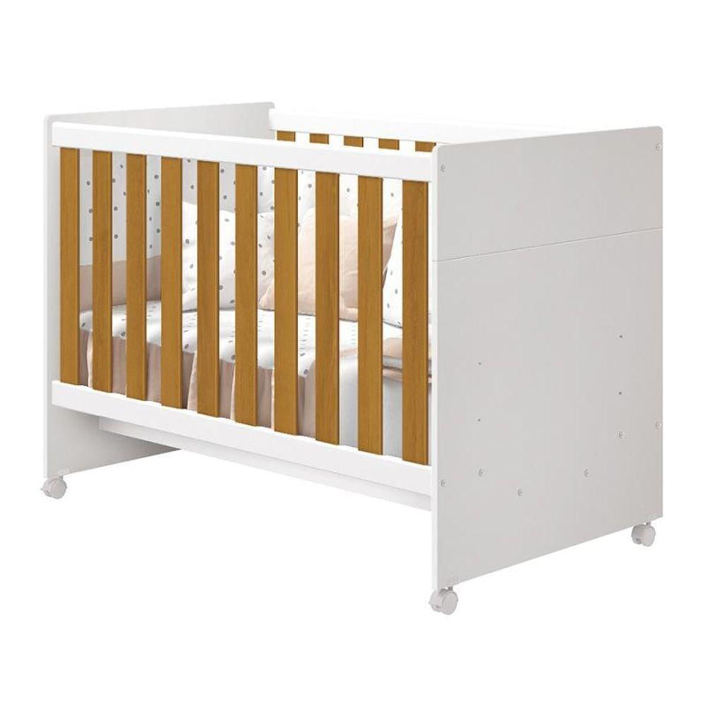 Berço Mini Cama Katatau Flex Branco/savana - Reller Móveis Branco/savana