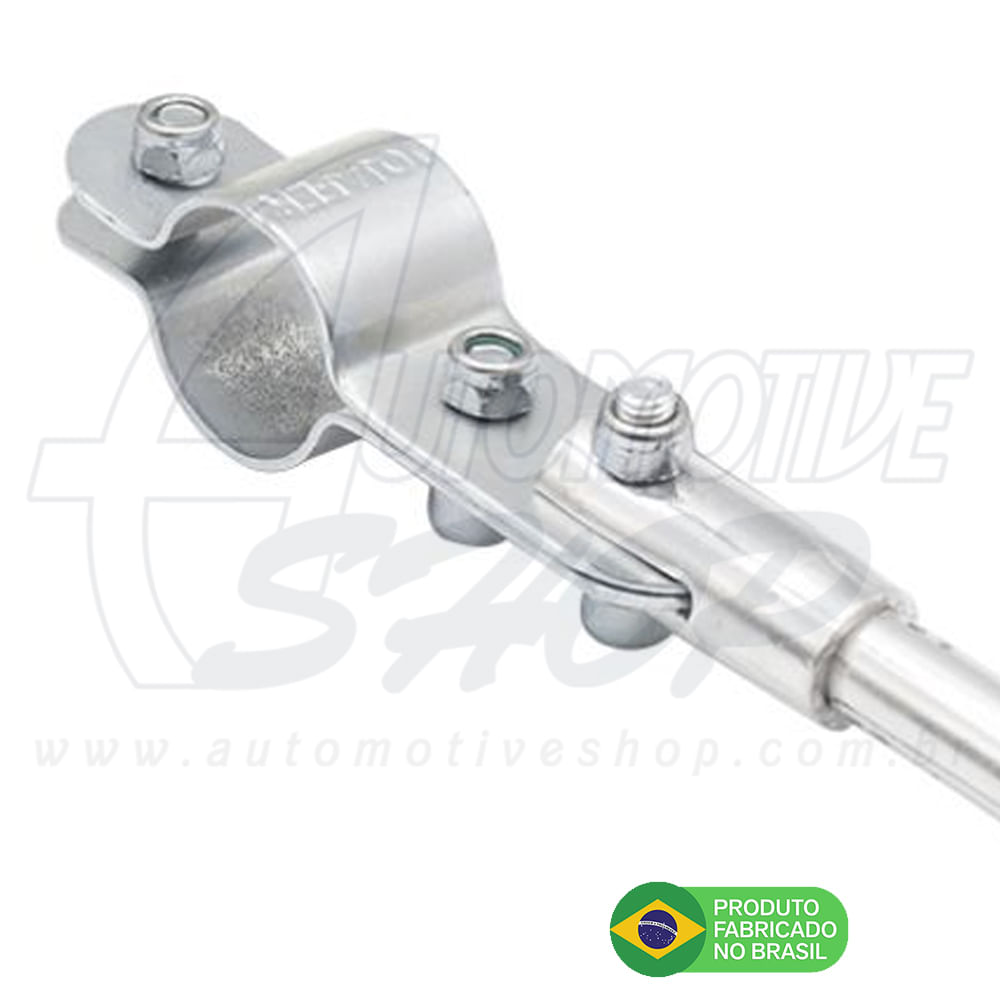 Antena Corta Pipa Moto Retrati Retrovisor Aço Inox Zincda M8