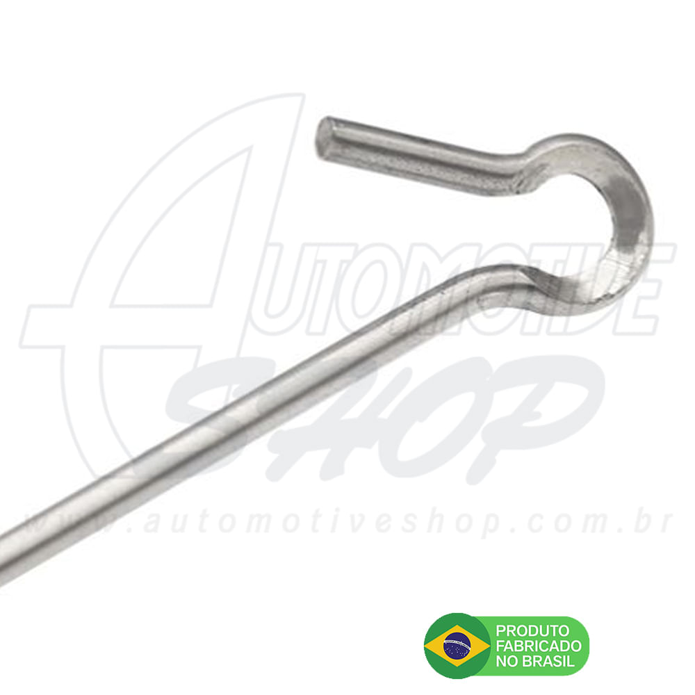 Antena Corta Pipa Moto Retrati Retrovisor Aço Inox Zincda M8