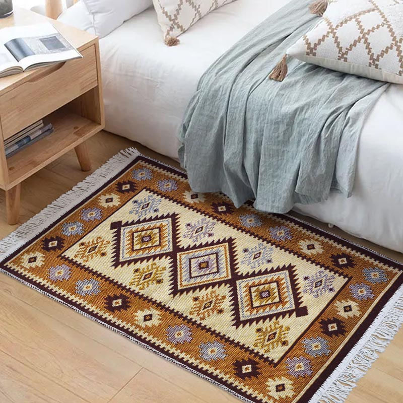 2 Tapete Kilim Algodão Luxo Grande Dupla Face Kbg2 60x90