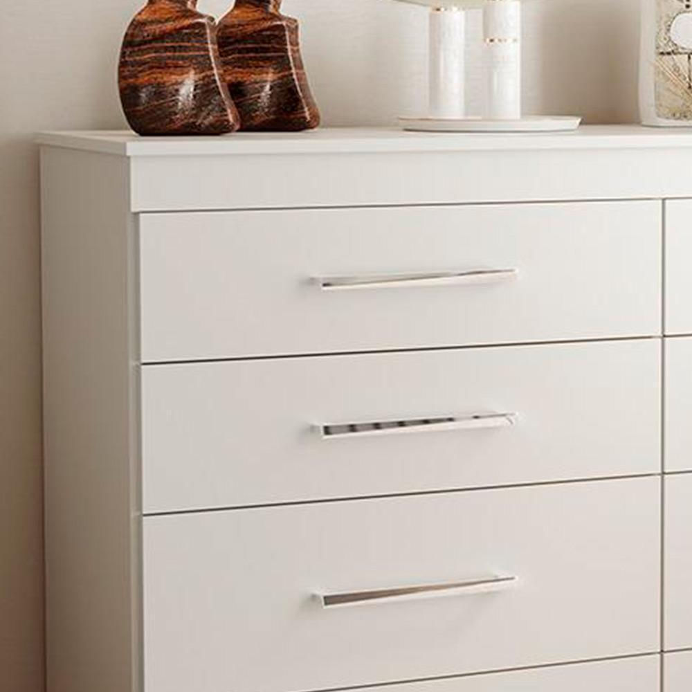 Cômoda Para Quarto Com 8 Gavetas Branco