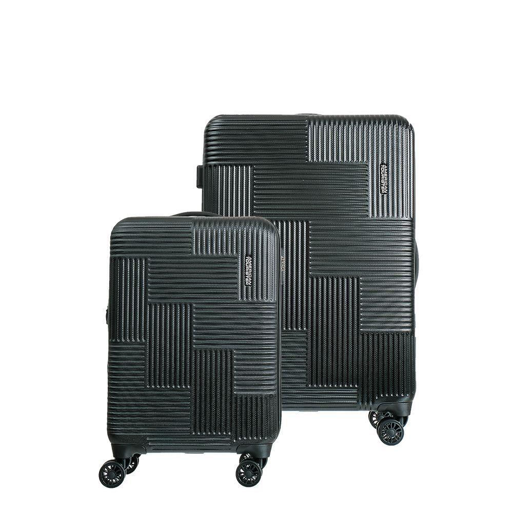 Conjunto de Malas ABS Expansível American Tourister by Samsonite Cuiabá Cadeado TSA P/M Preto