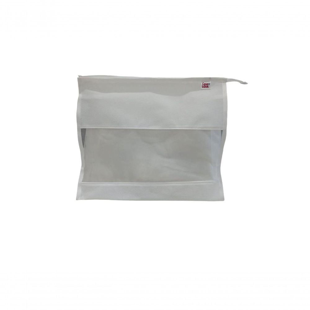 Organizador E Protetor De Bolsa Tnt E Organza 40x32x18cm Branco