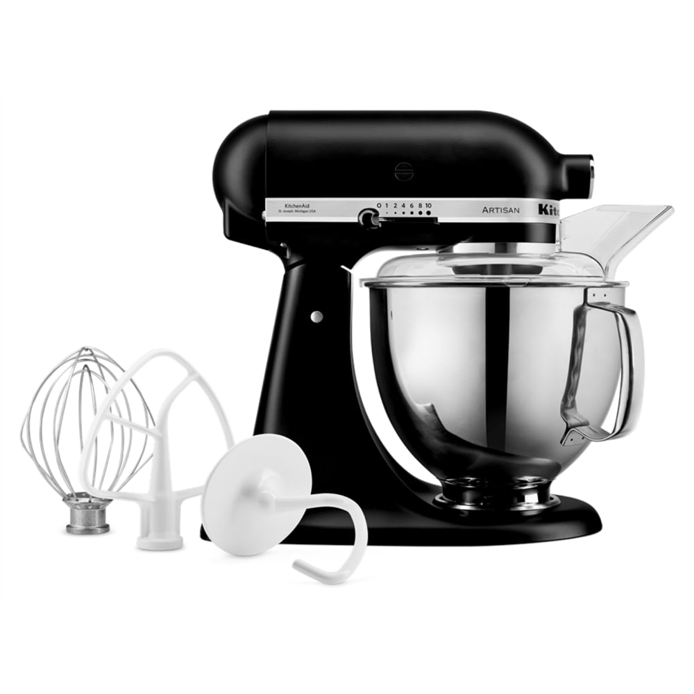 BATEDEIRA KITCHENAID ARTISAN DOSMÉSTICO COM 10 VELOCIDADES 275W 127V BLACK MATTE KEA33CPANA