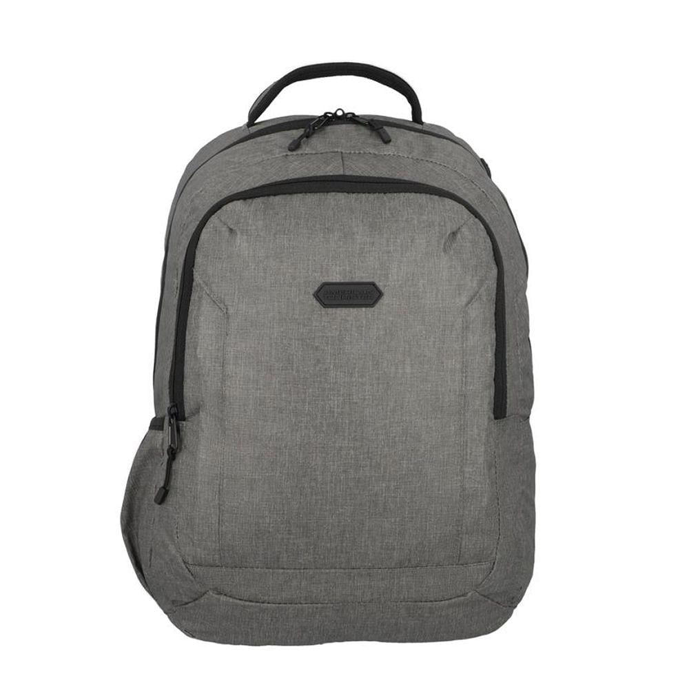 Mochila Para Notebook Em Poliéster American Tourister By Samsonite Newport Plus Cinza E Preto