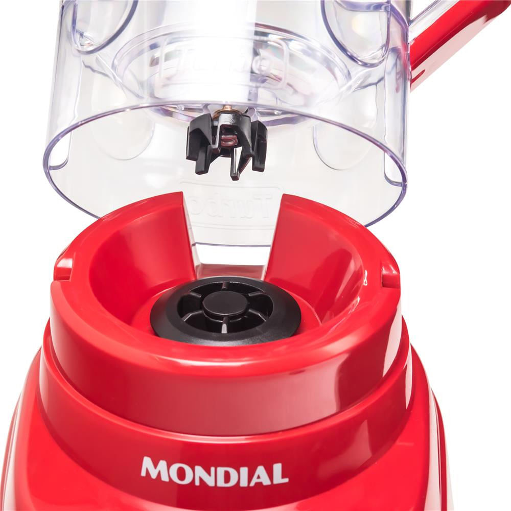 Liquidificador Mondial L99-FR Turbo Power 500W com 3 Velocidades Vermelho / 220V