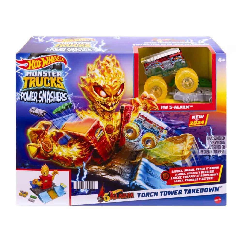 Hot Wheels Monster Trucks Arena Apaga Incêndio - Mattel