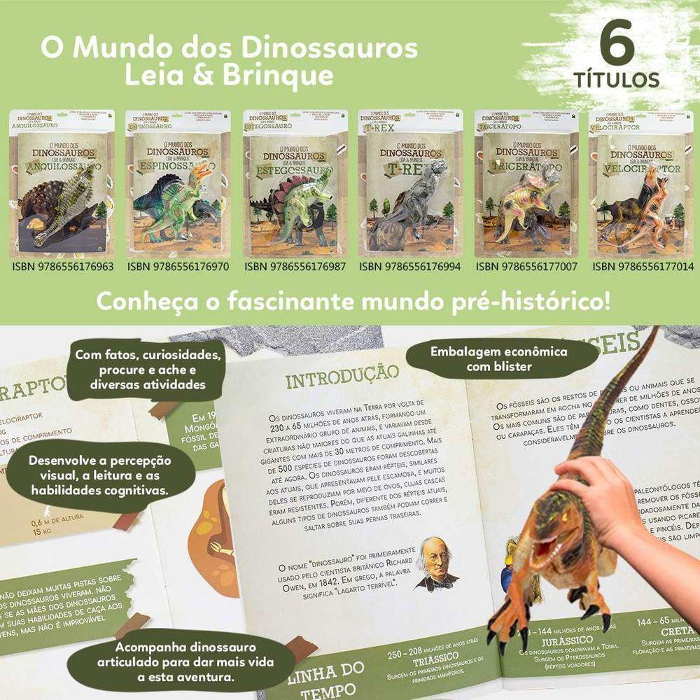 Coleção Mundo Dos Dinossauros Anquilossauro Leia E Brinque