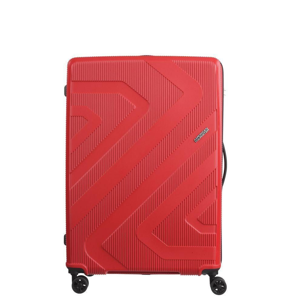 Mala Grande Polipropileno American Tourister Camboriu Cadeado Tsa Rodas 360º Vermelho G