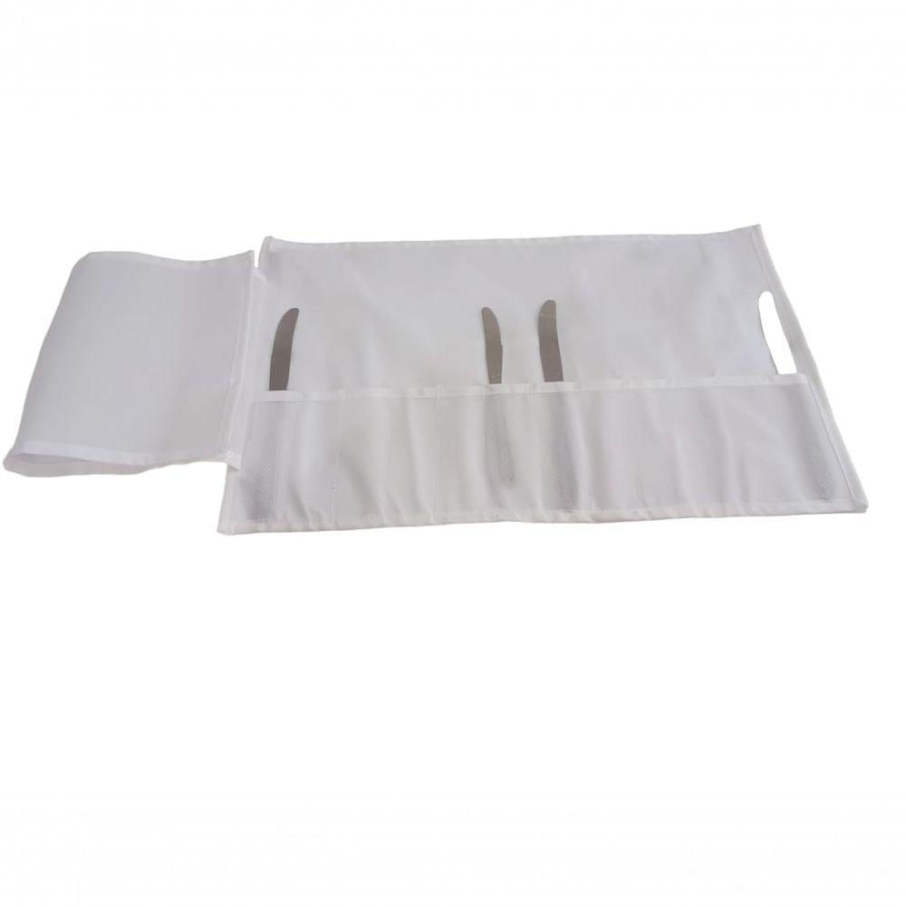 Organizador Protetor De Talheres 12 Nichos Em Tnt 31x50cm Branco