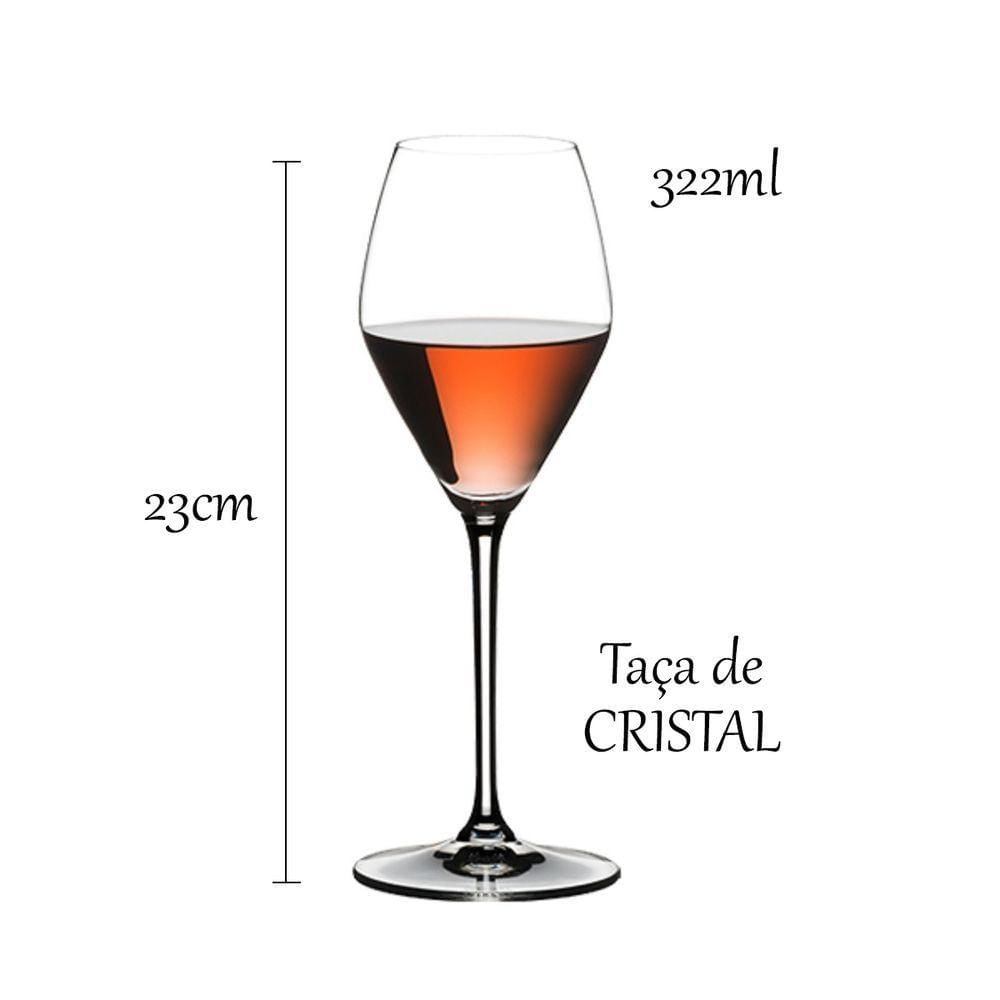 Kit 2 Taças De Cristal Fino Vinho Espumante Rosé Luxuoso