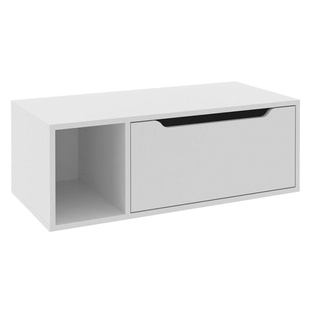 Balcão Gabinete Para Banheiro Suspenso Bn3644 Branco - Tecnomobili