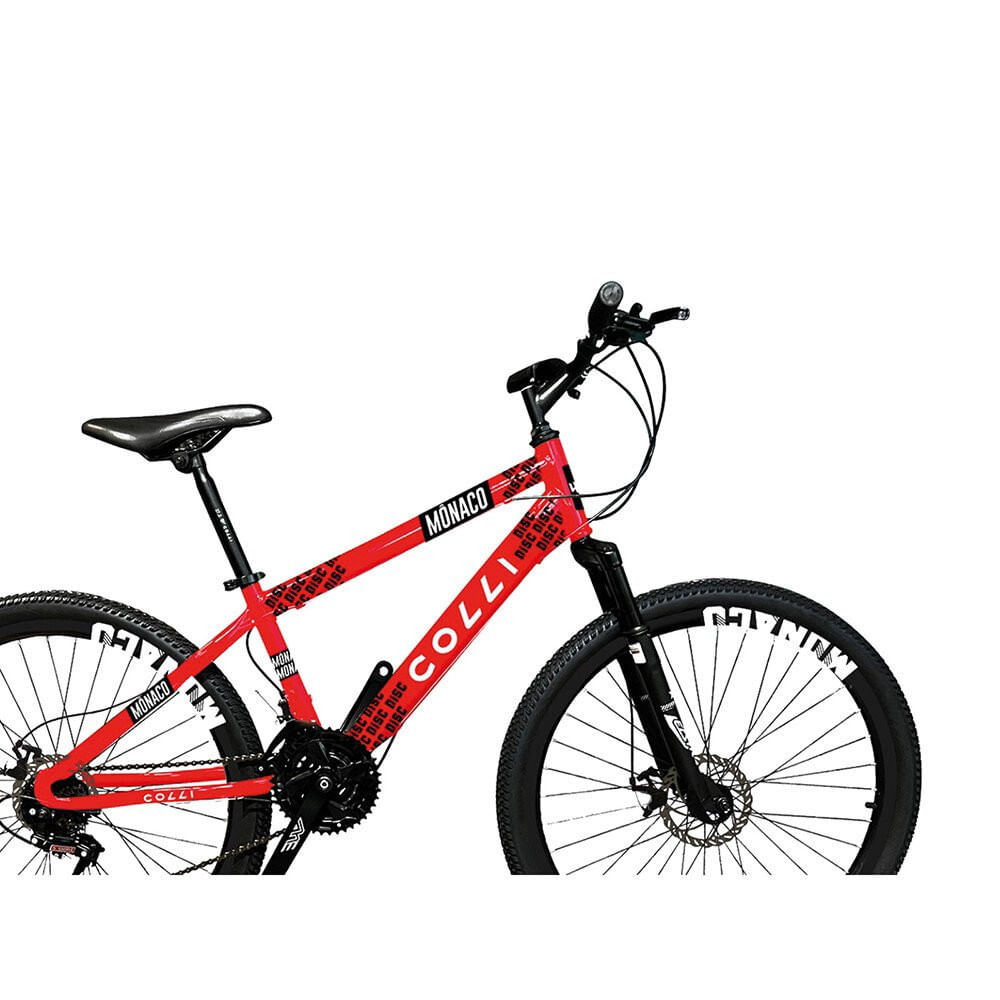 Bicicleta Colli Mônaco Q18 Aro 26 Freio a disco 21 Velocidades Vermelho Vermelho