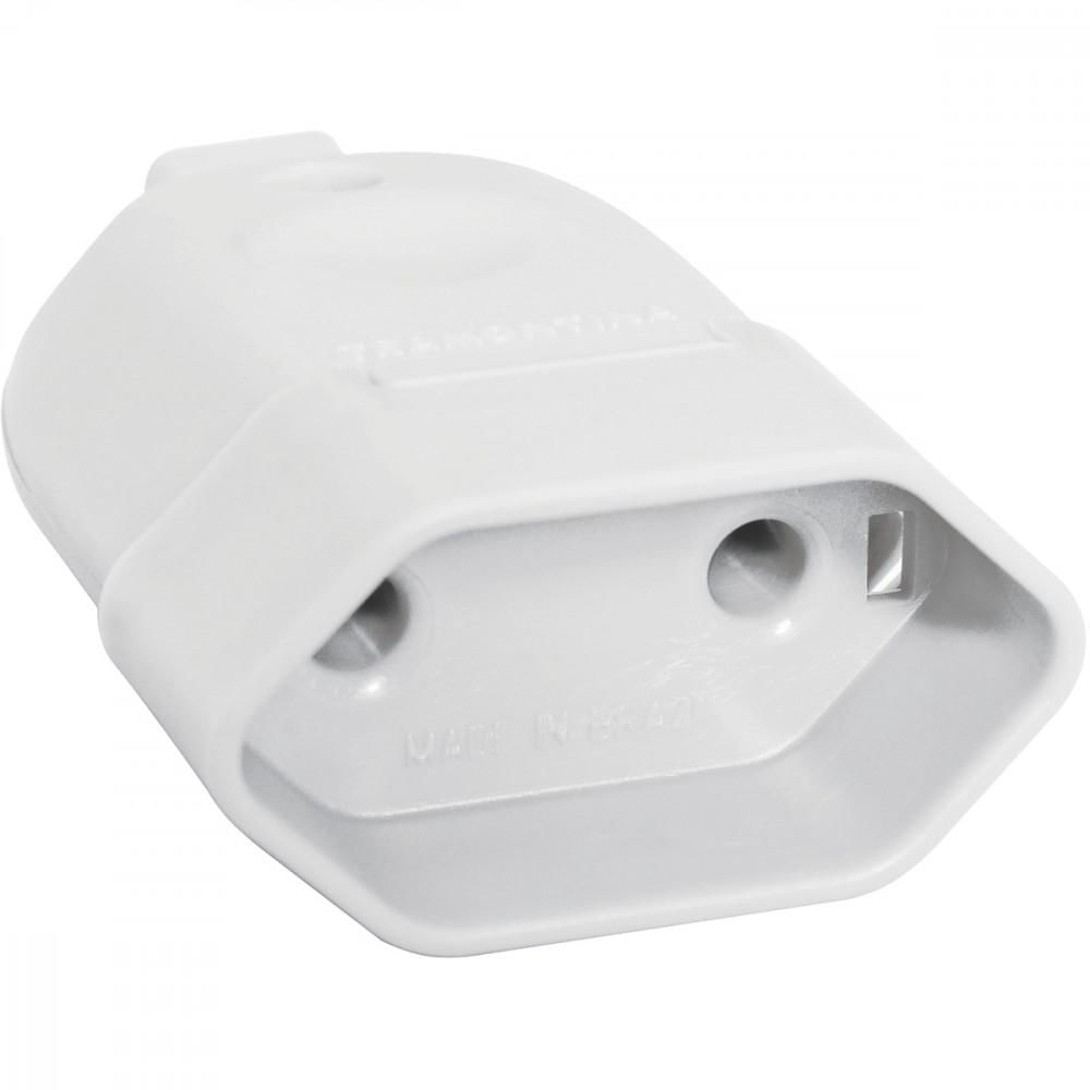 Plugue Femea 2P 10 A 250 V Tramontina Branco