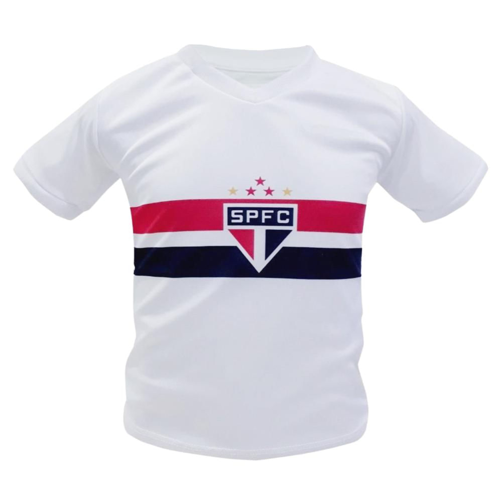 Camiseta Infantil São Paulo Branca Oficial