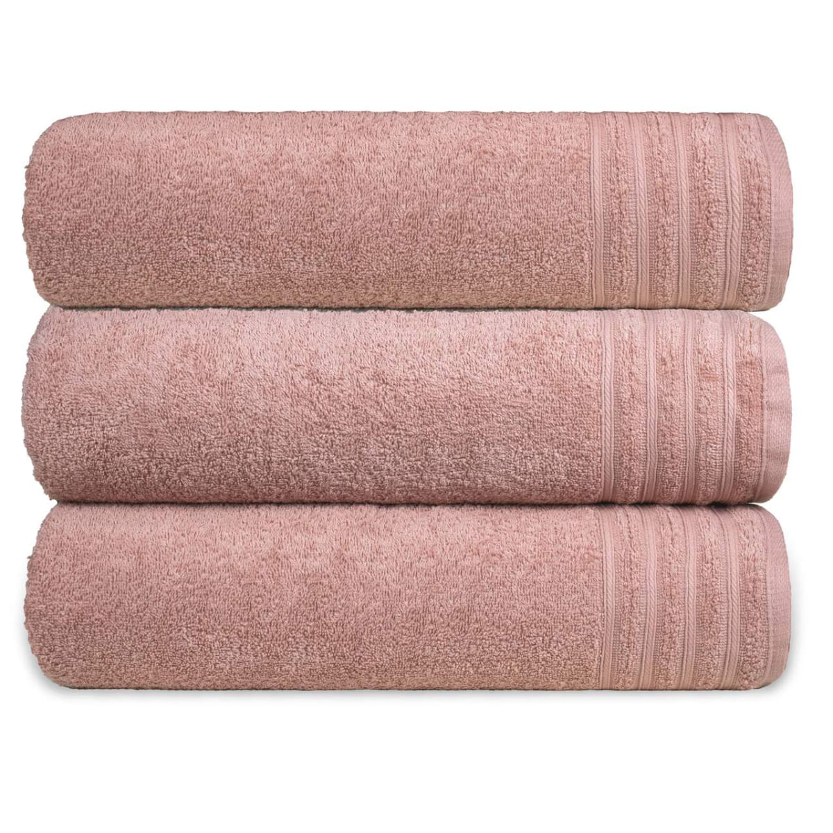 Kit 3 Toalha Gigante Banhão Fio Penteado 100% Algodão Twist