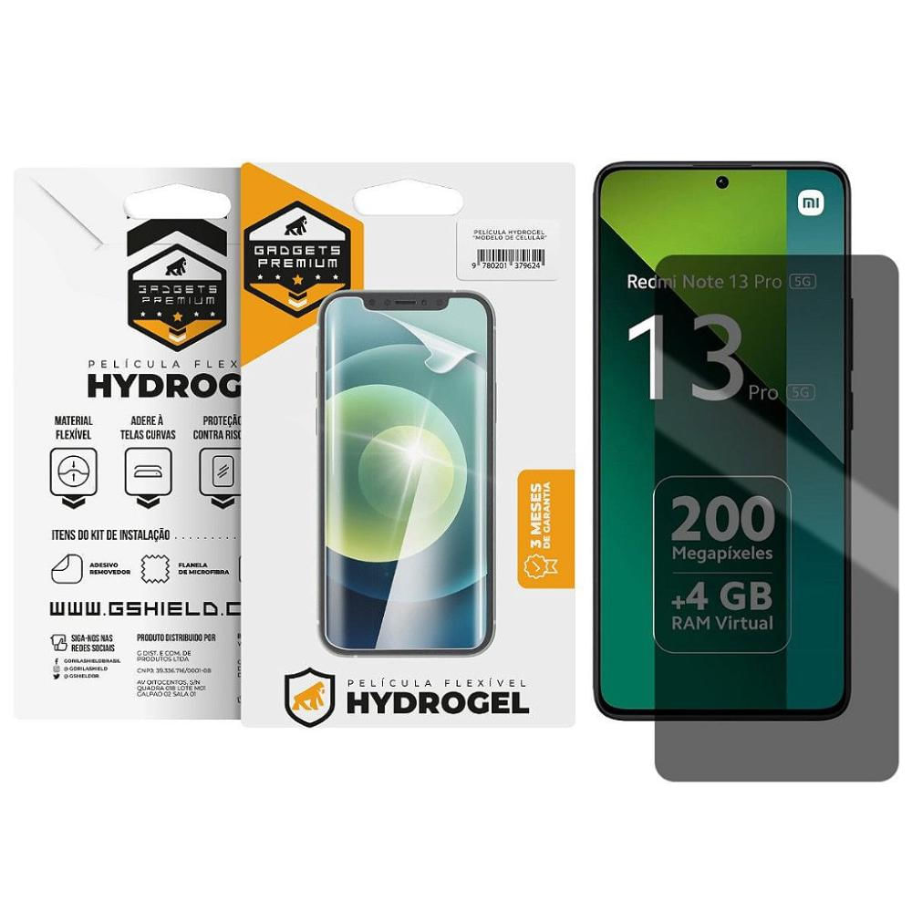Película para Redmi Note 13 Pro 5G - Privacidade Hydrogel - Gshield