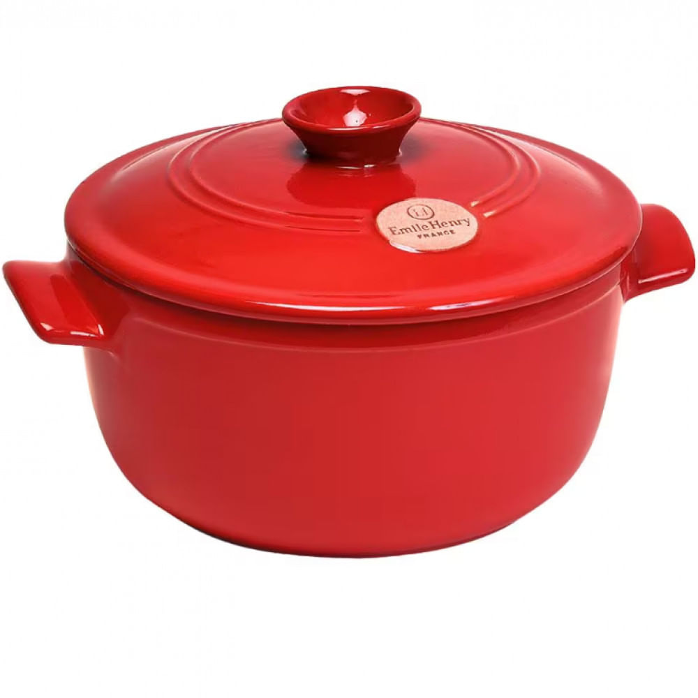 Caçarola com Tampa 4 L Emile Henry em Cerâmica - 26 cm
