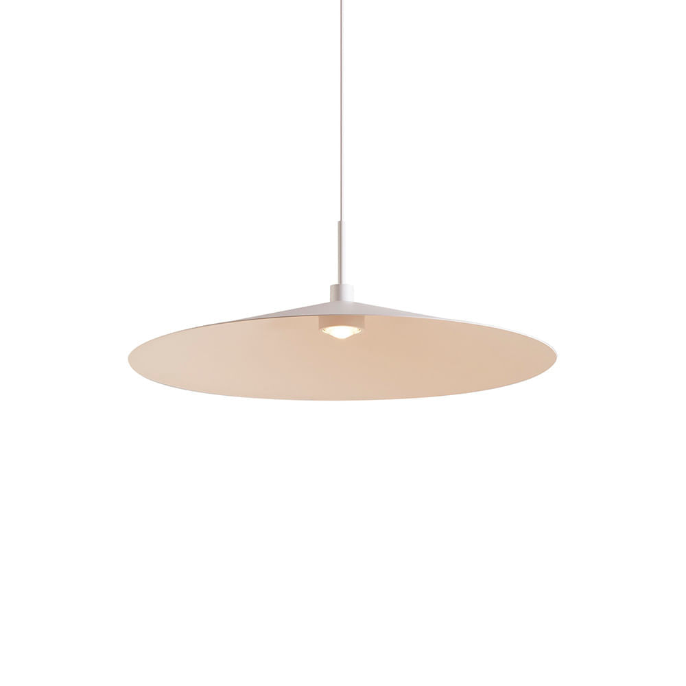 Lustre Pendente Nordecor Kale Dre 2865 45cm Branco Led Bivolt