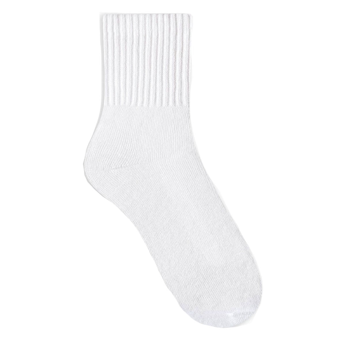 Meia Selene Esportiva Cano Médio Masculina - Branco 39 a 44 / Branco