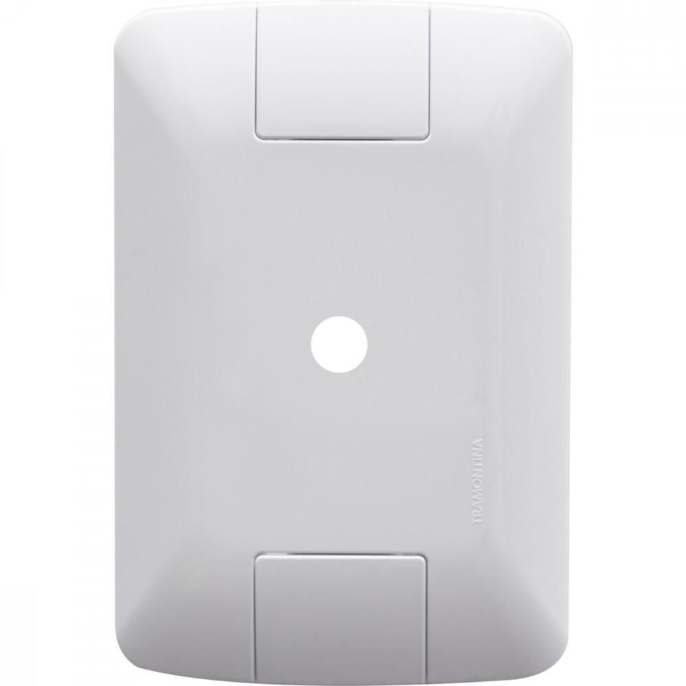 Placa com 1 Furo 9,5 mm 4x2 Tramontina Aria Branca