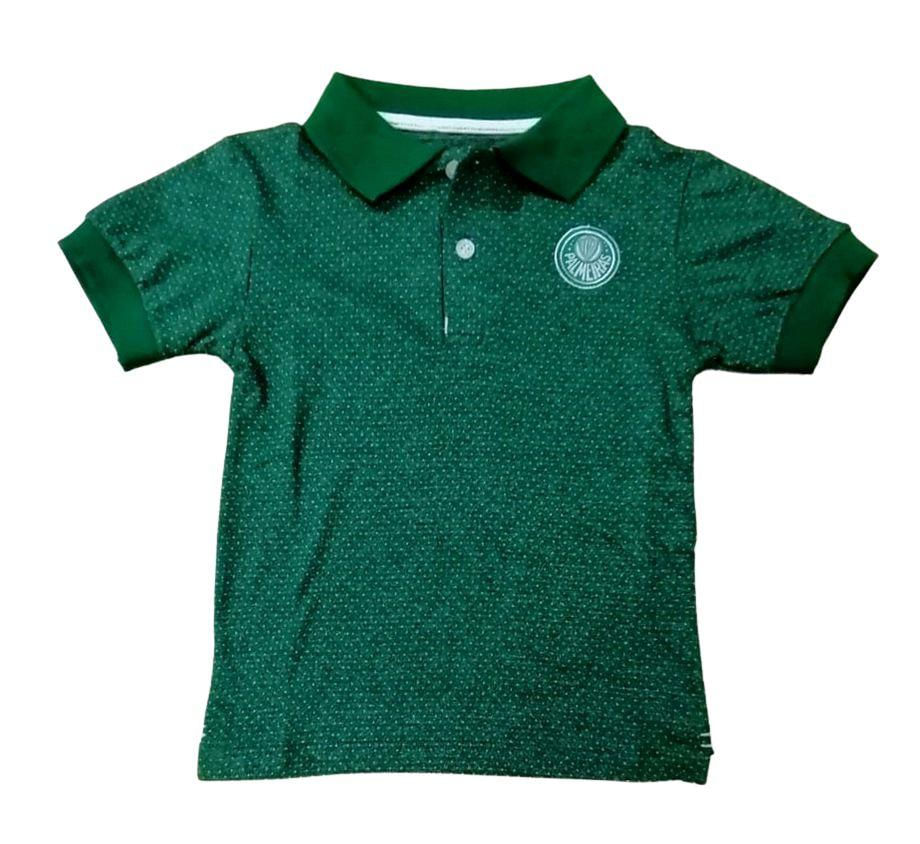 Camisa Polo Infantil Palmeiras Verde Oficial Tam 4