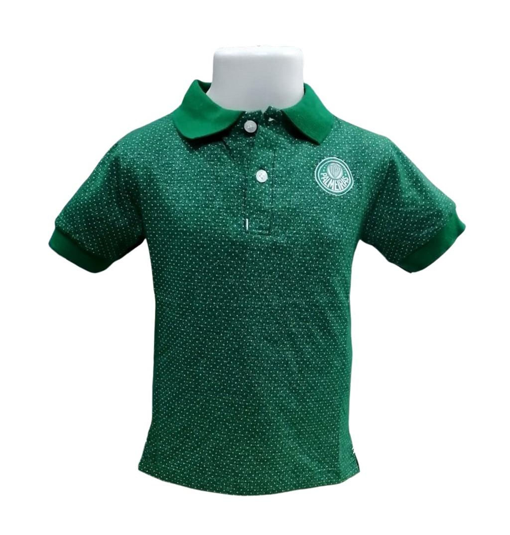 Camisa Polo Infantil Palmeiras Verde Oficial Tam 4