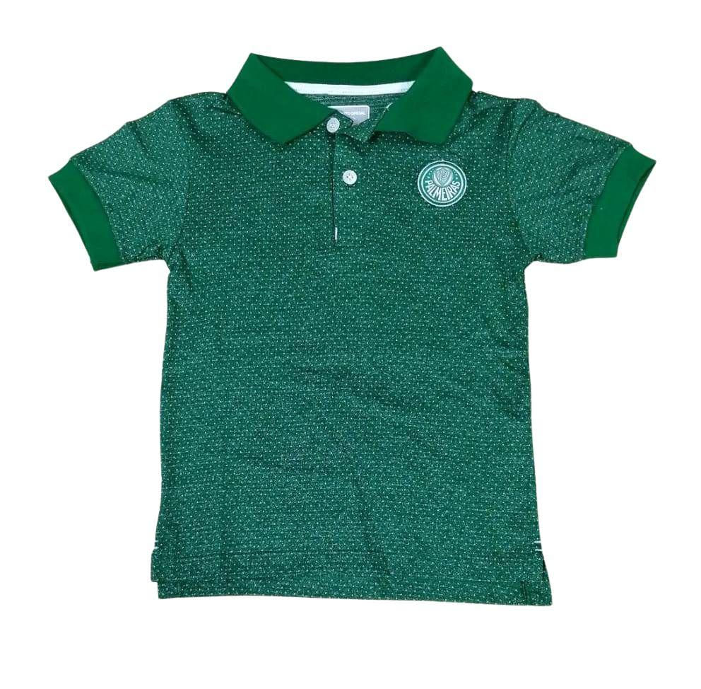 Camisa Polo Infantil Palmeiras Verde Oficial Tam 4