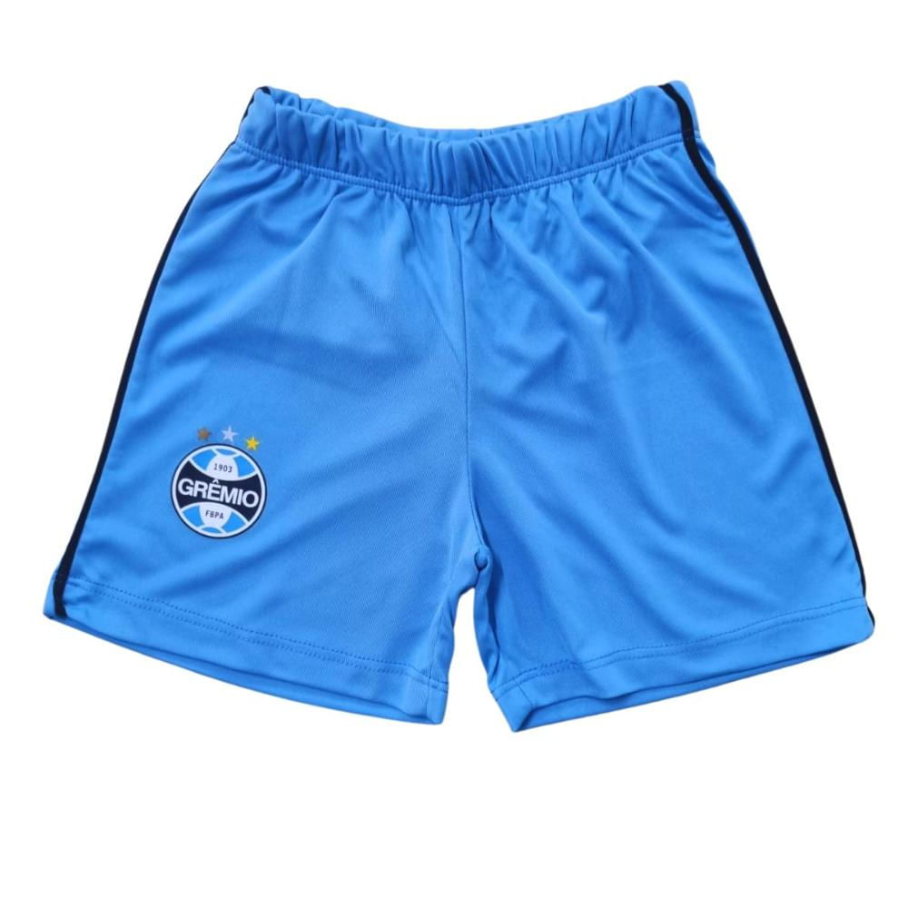 Shorts Grêmio Infantil Juvenil Azul Oficial Tam 1