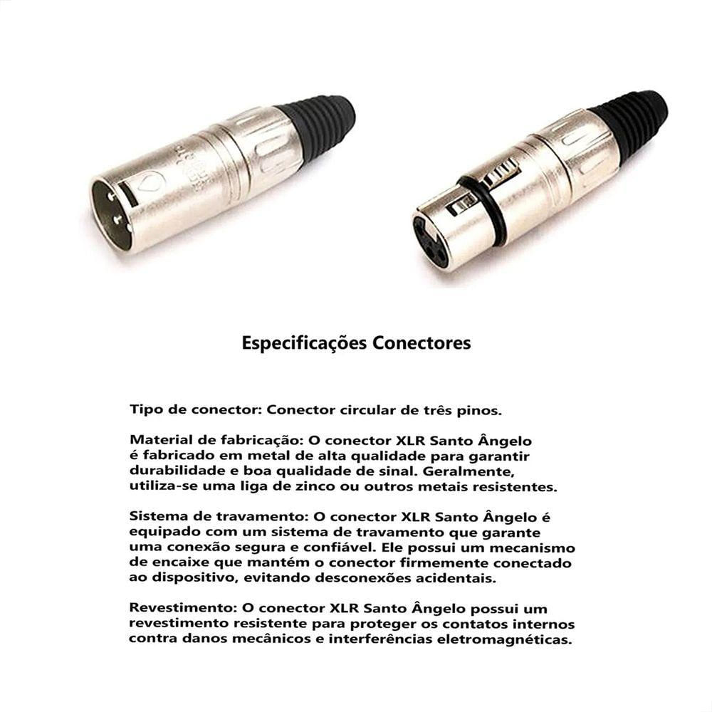 Multicabos Com Conectores Xlr 4 Vias Santo ângelo 90 Metros