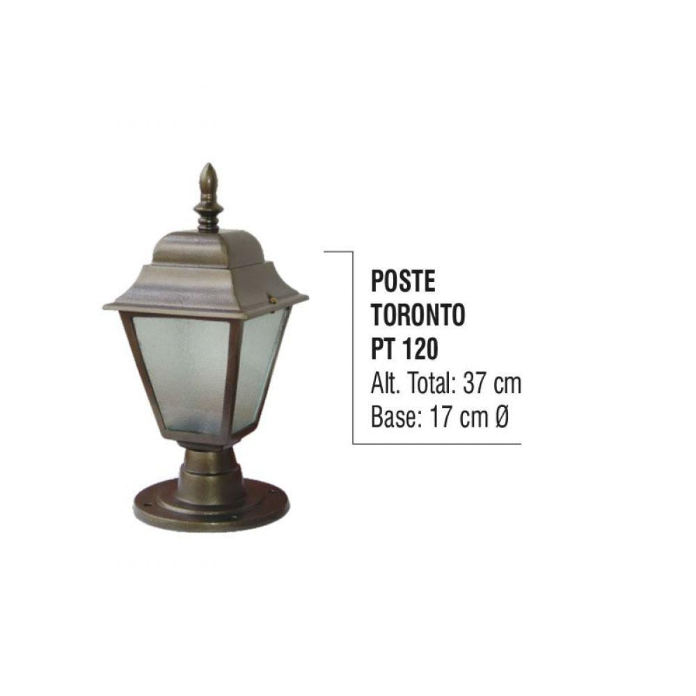 Poste Colonial Toronto para Jardim em Tubo de Alumínio 37cm