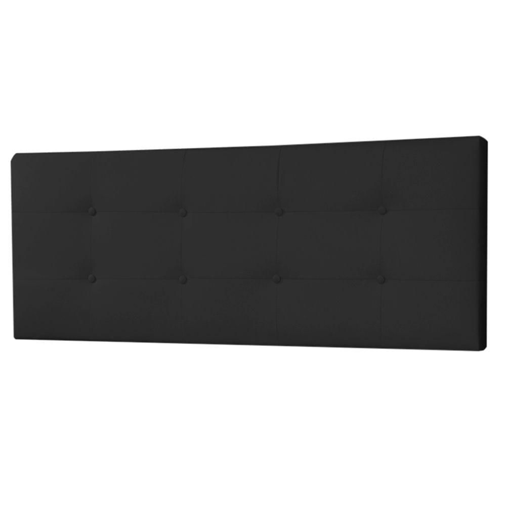 Cabeceira Painel King 1,95m Berlim Suede Preto