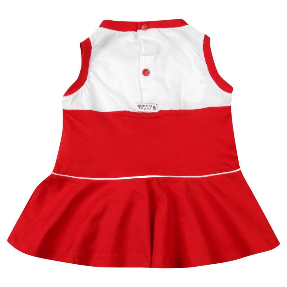 Vestido São Paulo Bebê Infantil Regata Revedor P / Branco