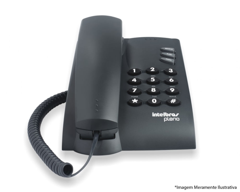 Telefone Intelbras Pleno Preto