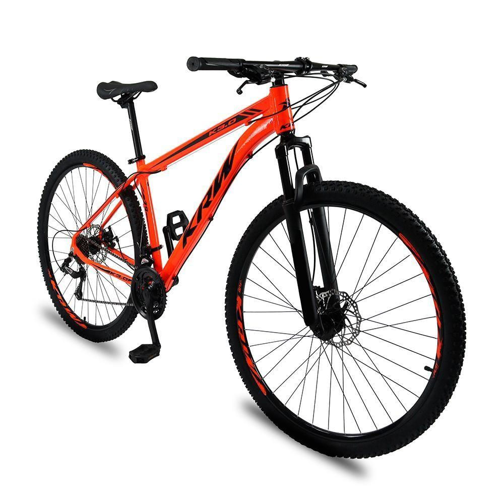 Bicicleta Aro 29 Krw Alumínio 24 Vel Freio A Disco X52 Cor:laranja/preto;tamanho Quadro:19 Laranja/preto