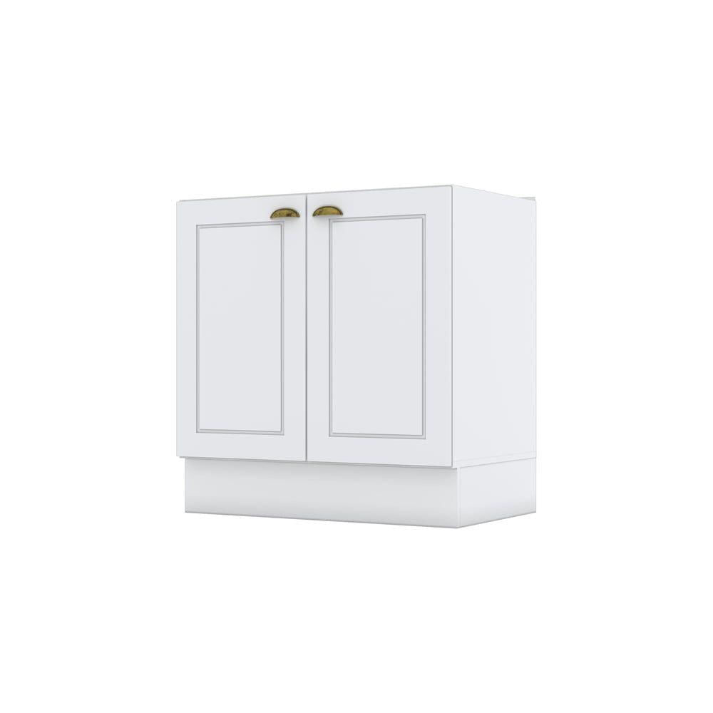 Balcão 02 Portas 80 Cm Amy Branco Hp Casa 812 Branco Hp