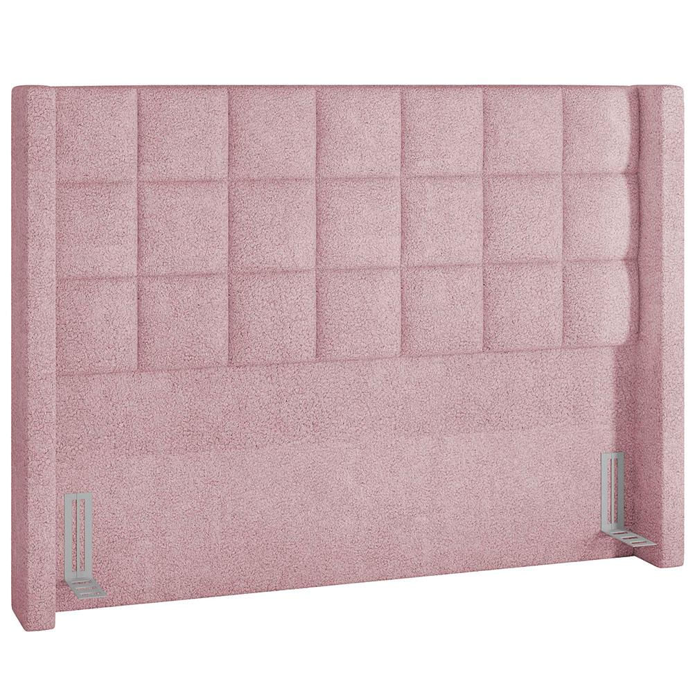 Cabeceira Cama Box Casal 195 cm P05 Paris Bouclê Rosê - Lyam Decor