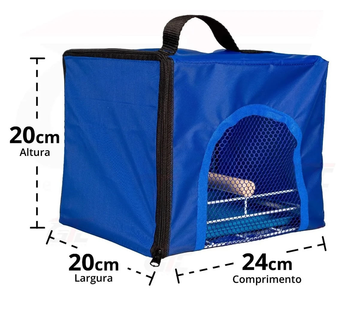 Bolsa Transporte para Pequenas Aves Calopsita Azul