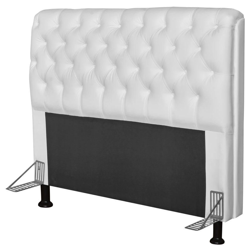 Cabeceira Paris Para Cama Box Casal 140 cm Paris Corano Branco - JS Móveis
