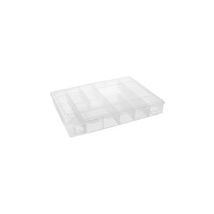 Organizador Plástico com 12 Divisórias 29x22,5x4,5cm 1580 Transparente