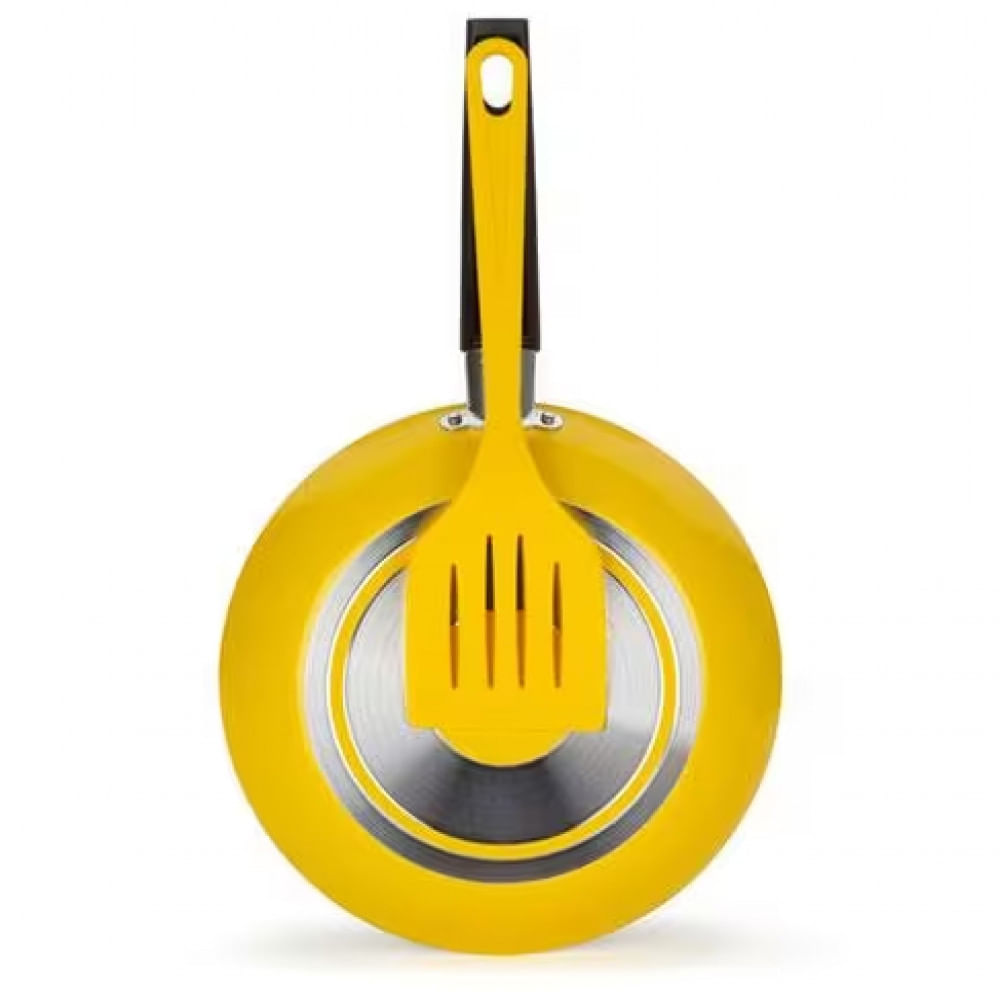 Frigideira Color Pop Multiflon com Espátula - 20cm Amarelo