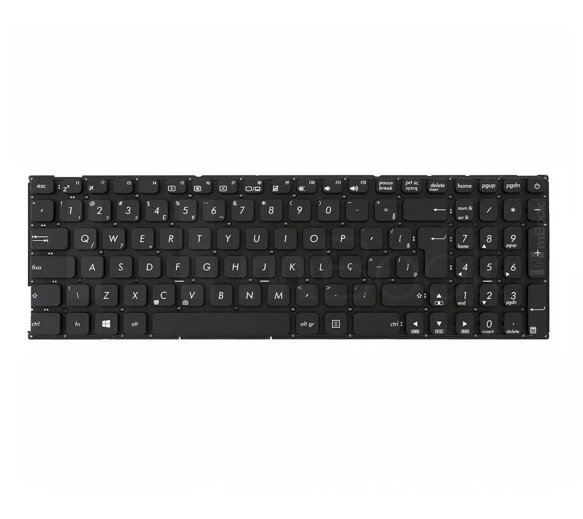 Teclado Notebook Asus X541N X541NA X541 X541U ABNT2 PTBR Preto