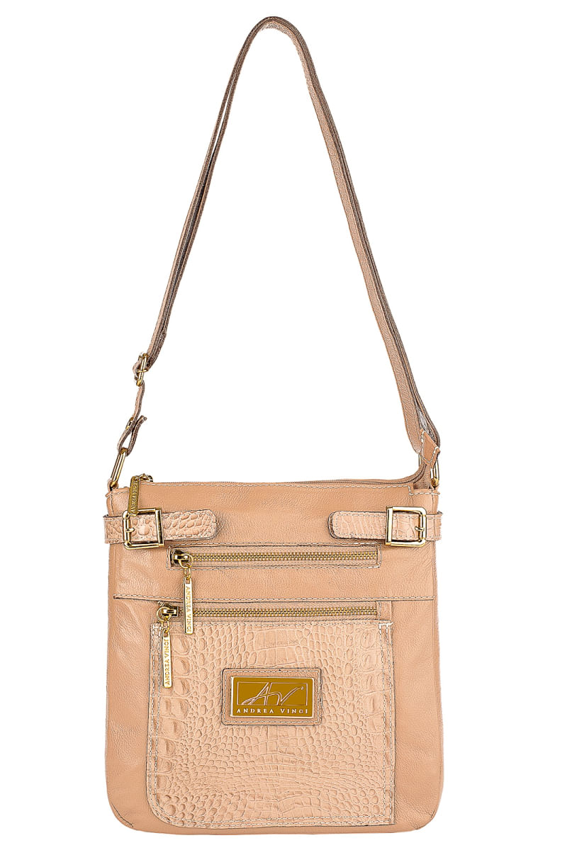 Bolsa Transversal de couro croco Chloe