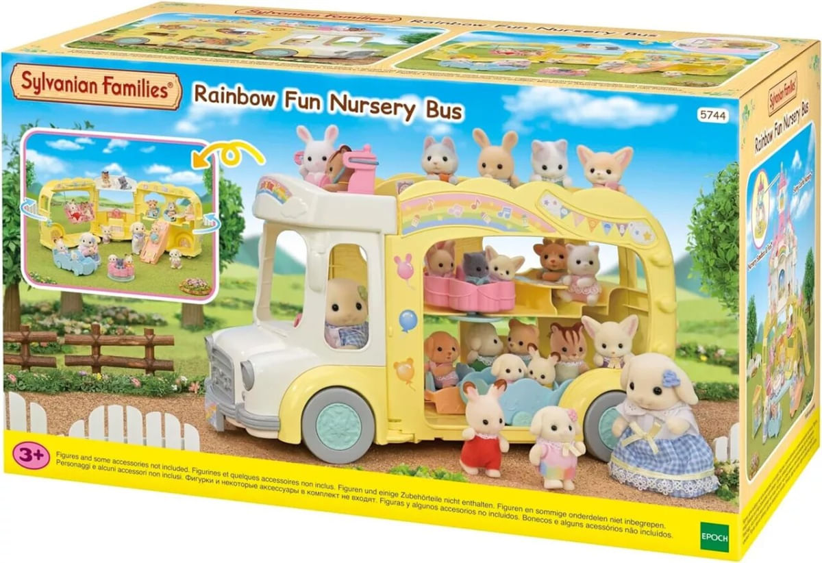 Sylvanian Families Ônibus Arco-íris Jardim Da Infância 5744