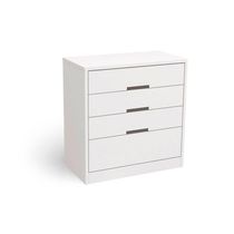 Cômoda S824 Com 4 Gavetas Em Mdp Kappesberg Branco